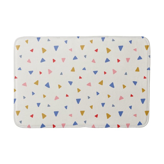 Tapis De Bain Motif triangle à main (Devant)