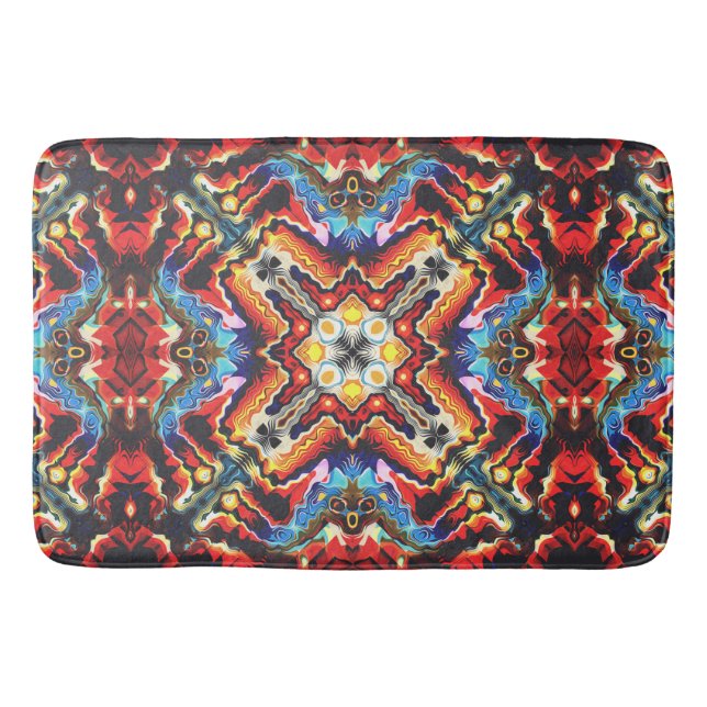 Tapis De Bain Motif tribal coloré (Devant)