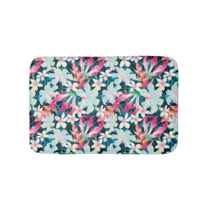 Tapis De Bain Motif tropical coloré