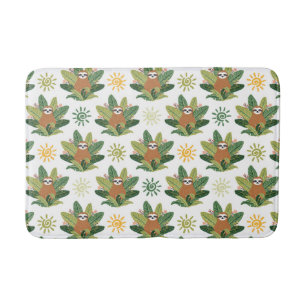 Tapis De Bain Motif tropical de paresse