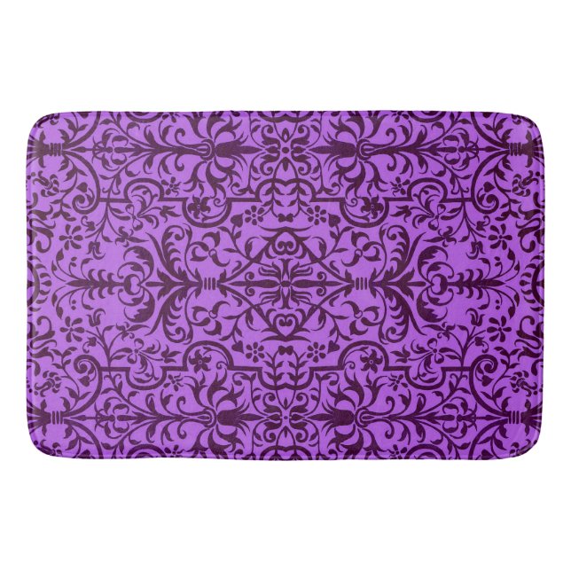 Tapis De Bain Motif victorien violet (Devant)