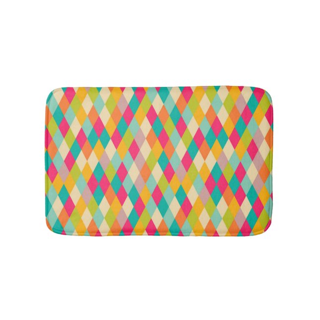 Tapis De Bain motif vintage arlequin (Devant)