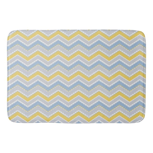 Tapis De Bain Motif Zigzag (Devant)