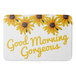 Tapis De Bain Motivation Fleur Jaune Photo Fleur Mat Bain