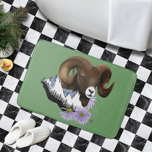 Tapis De Bain Mouflon canadien (Créateur téléchargé)