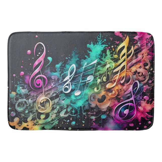 Tapis De Bain musique graffiti (Devant)