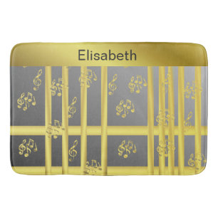 Tapis De Bain musique, note, clé, groupe, symbole, brillant, élé
