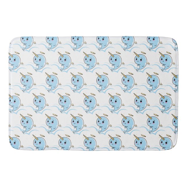 Tapis De Bain Narwhal Angel Cutie (Devant)