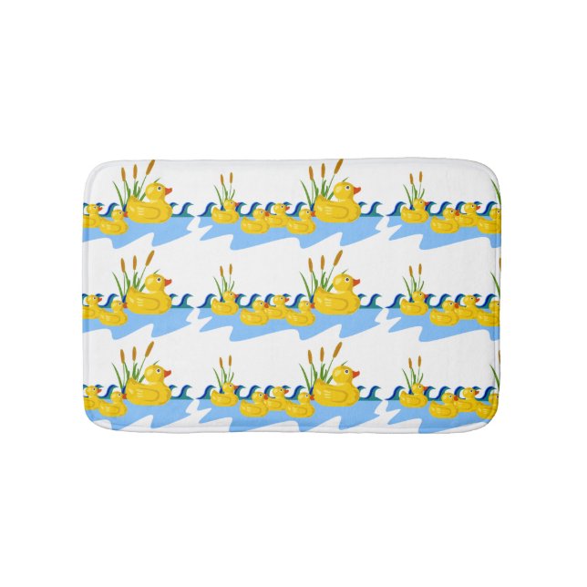 Tapis De Bain Natation en caoutchouc de famille de canard (Devant)