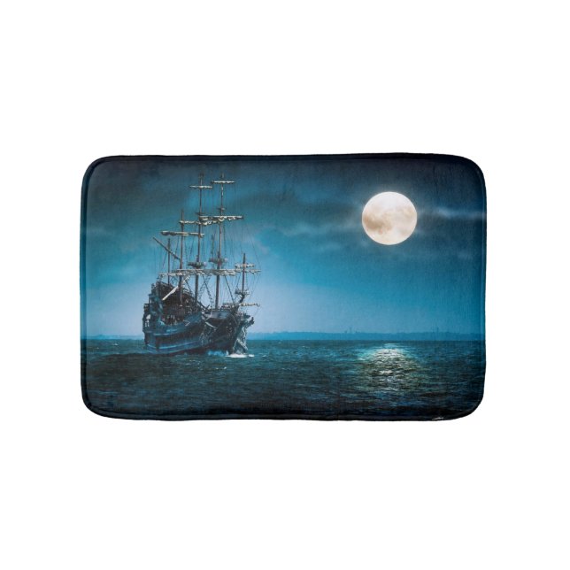 Tapis De Bain Navire en lumière lune (Devant)
