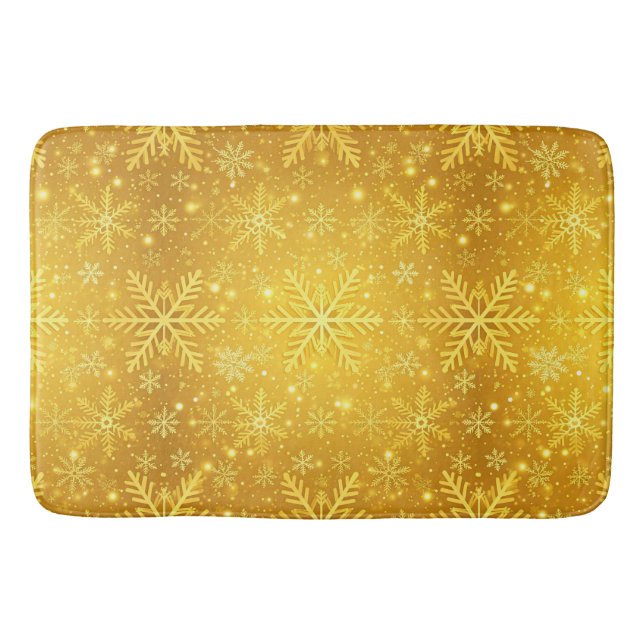 Tapis De Bain Neige dorée (Devant)