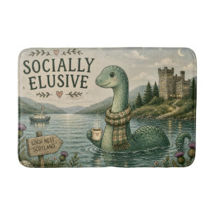 Tapis De Bain Nessie Cryptide Confortable Élusive Socialement Lo