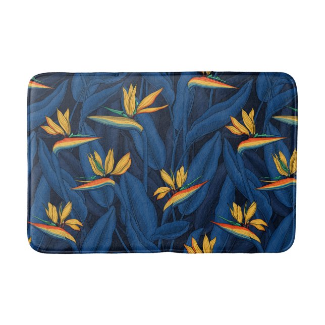 Tapis De Bain Night bird of Paradise garden 2 (Devant)