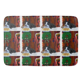 Tapis De Bain Noël Boston Terrier