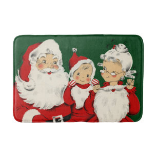 Tapis De Bain Noël de la famille père Noël