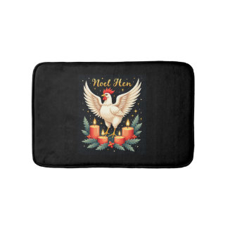 Tapis De Bain Noel Hen Chicken