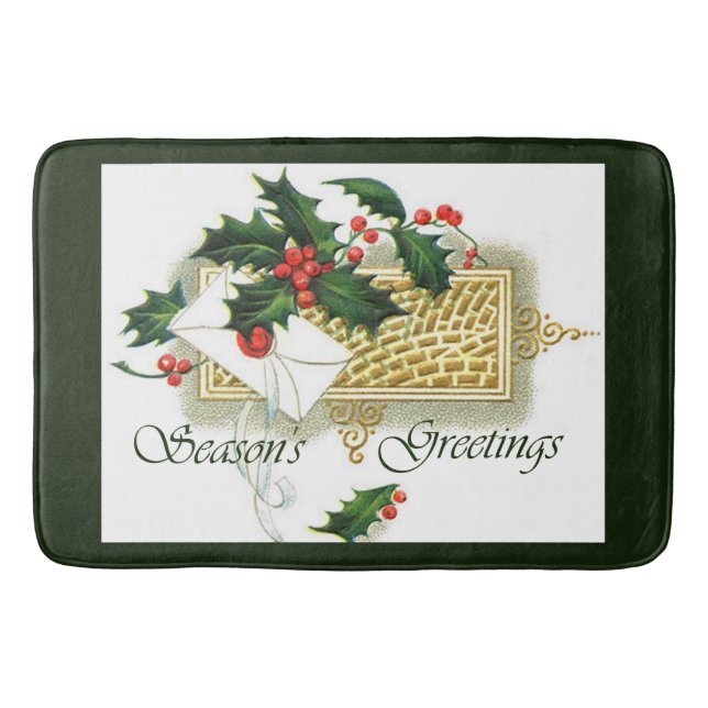 Tapis De Bain Noël Joyeuses Fêtes (Devant)