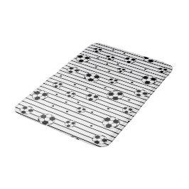 Tapis De Bain Noir Blanc Football Striy Boys
