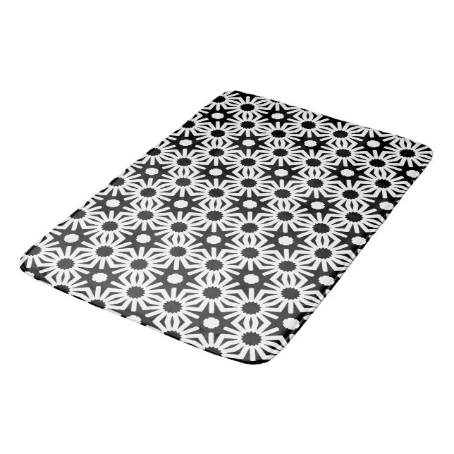 Tapis De Bain Noir et blanc (Angle)