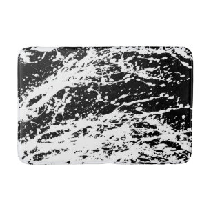 Tapis De Bain Noir et blanc détendu Peinture