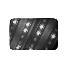 Tapis De Bain Noir et blanc Twinkles lumières Bath Mat