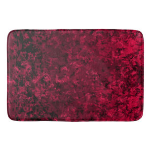 Tapis De Bain Noir et rouge 