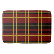 Noir Plaid Traditionnel, Crème Beurre, Rouge Foncé