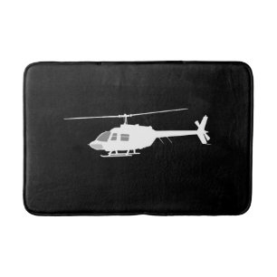 Tapis De Bain Noir volant de silhouette de couperet