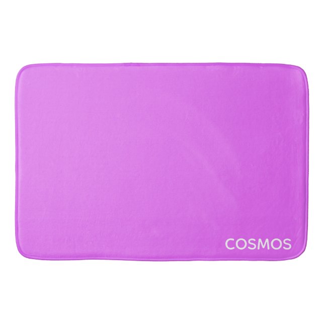 Tapis De Bain Nom de couleur pourpre cosmos (Devant)