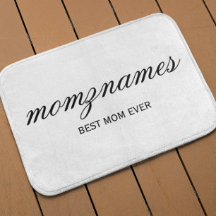Tapis De Bain Nom de la calligraphie personnalisée de la meilleu