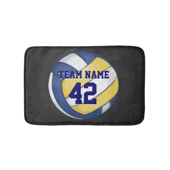 Tapis De Bain Nom et nombre d'équipe de volleyball (Devant)