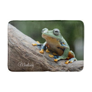 Tapis De Bain Nom personnalisé Grenouille Bain Mat