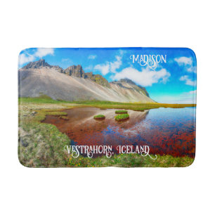 Tapis De Bain Nom personnalisé Vestrahorn Mountains, Islande