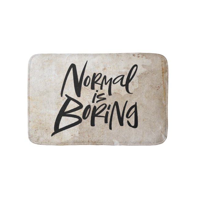 Tapis De Bain Normal Est Ennuyeux Letting Grunge Letters (Devant)