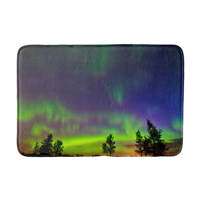 Tapis De Bain Northern Lights | Manitoba Canada (Devant)