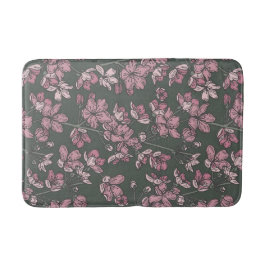 Tapis De Bain Nostalgale rose Floral Pays Français