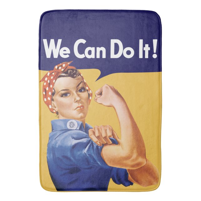 Tapis De Bain Nous pouvons le faire ! Rosie la riveteuse (devant Vertical)