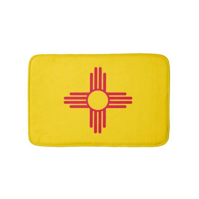 Tapis De Bain Nouveau-Mexique État Drapeau (Devant)