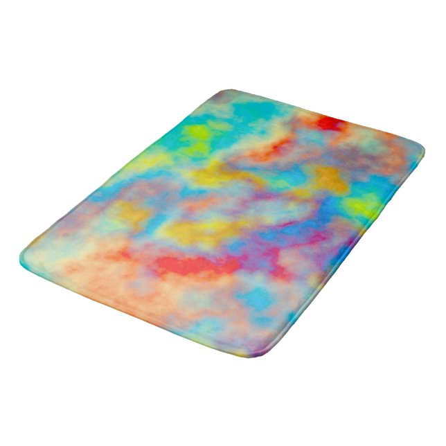 Tapis De Bain Nuages colorés (Angle)