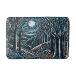 Tapis De Bain Nuit dans les bois