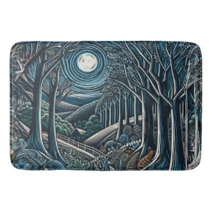 Tapis De Bain Nuit dans les bois