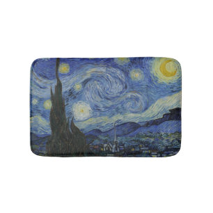 Tapis De Bain Nuit Vintage Van Gogh Starry