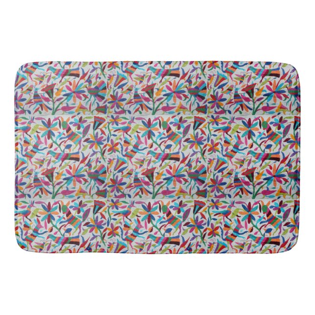 Tapis De Bain Oaxaca Mexique Boho ethnique hispanique maya (Devant)