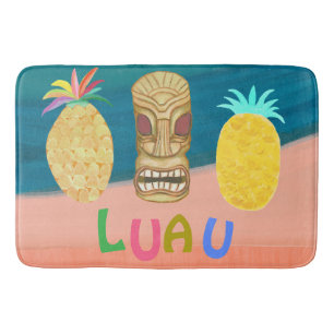 Tapis De Bain Ocean Tiki Fête à l'ananas