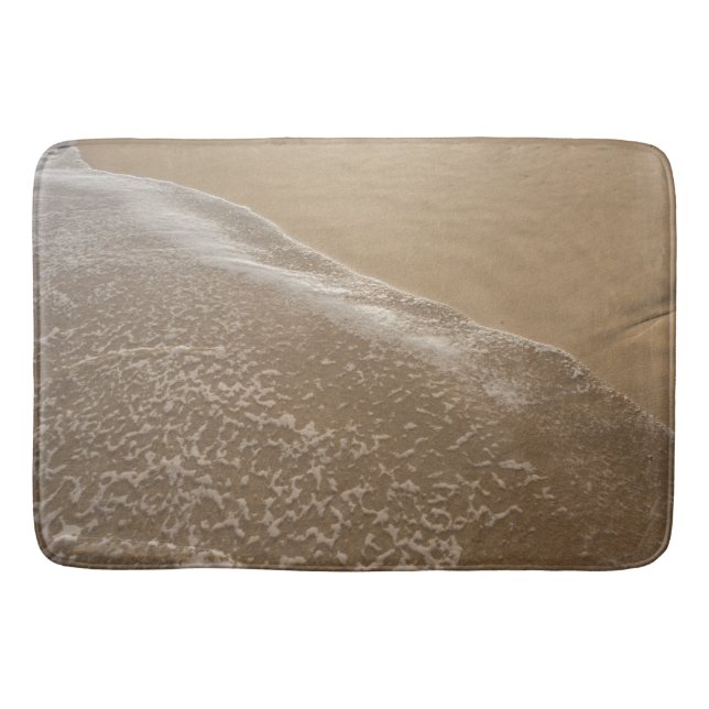 Tapis De Bain Ocean Whitewash sur la plage Salle de bain Mat (Devant)