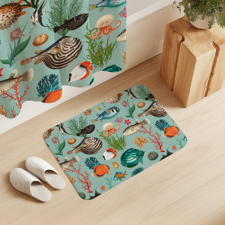 Tapis De Bain Océanie Colorful Fishers on Canard Egg Arrière - p