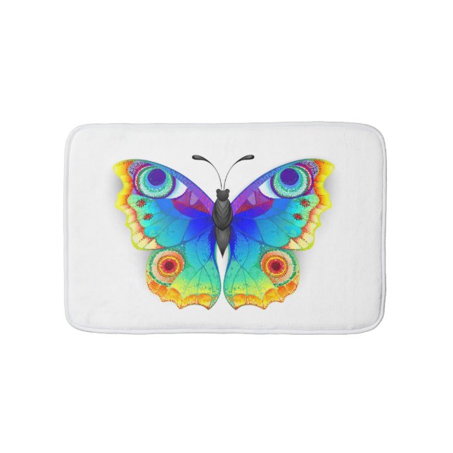 Tapis De Bain Oeil de paon arc-en-ciel (Devant)