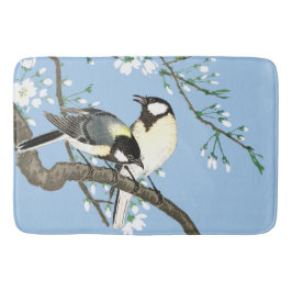 Tapis De Bain Oiseaux et fleurs de cerisiers Ohara Koson