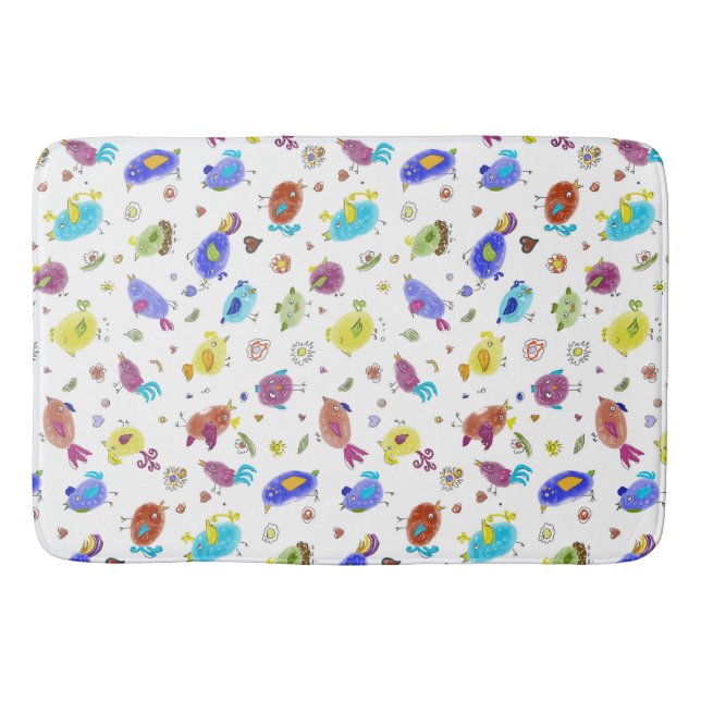 Tapis De Bain Oiseaux fous (Devant)