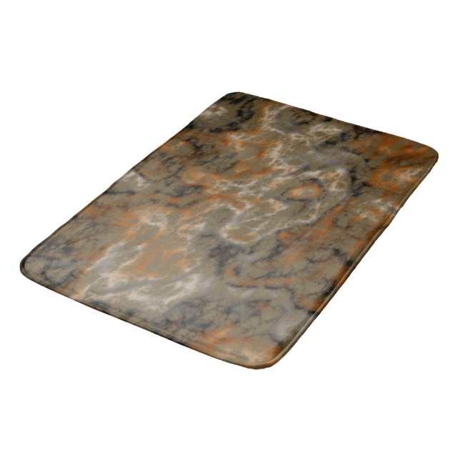 Tapis De Bain Olive Abstrait (Angle)